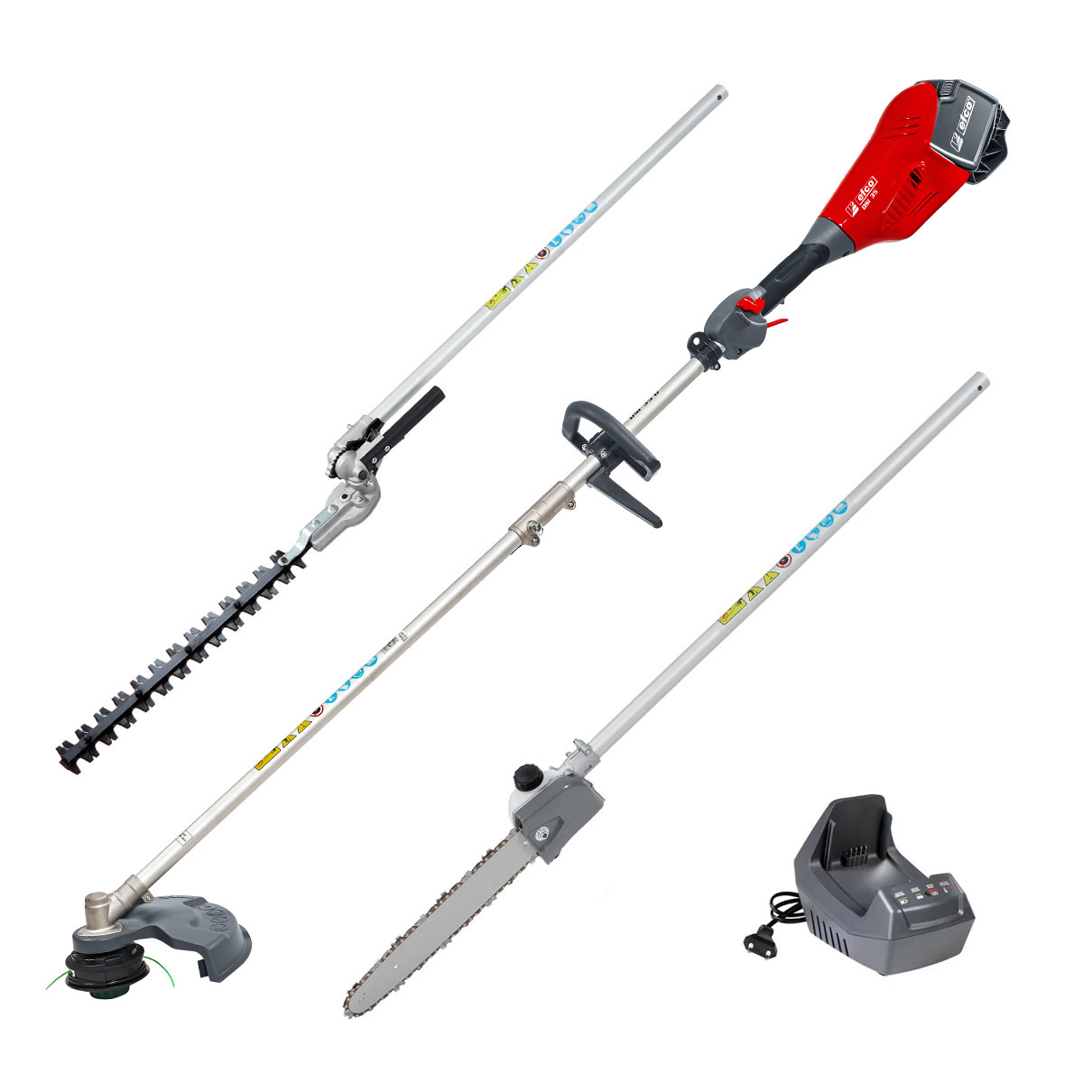 DSi 35 D - Kit con 3 applicazioni, batteria Bi 5,0 EF e caricabatteria CRG | Efco