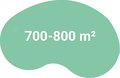 700-800 m² 700-800 m²