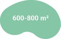 600-800 m² 600-800 m²