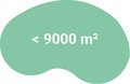 < 9000 m² < 9000 m²