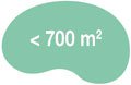 < 700 m² < 700 m²